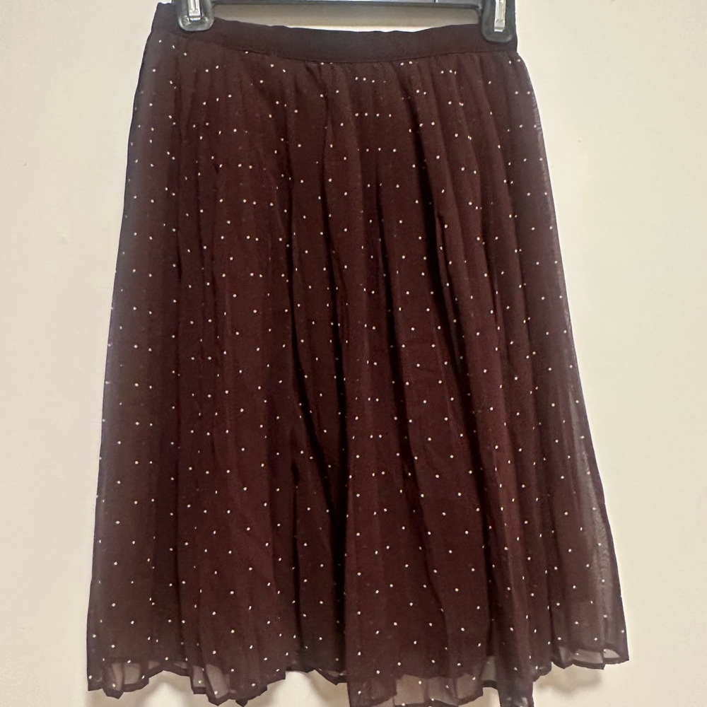 Uniqlo A-Line Skirt with White Dots
